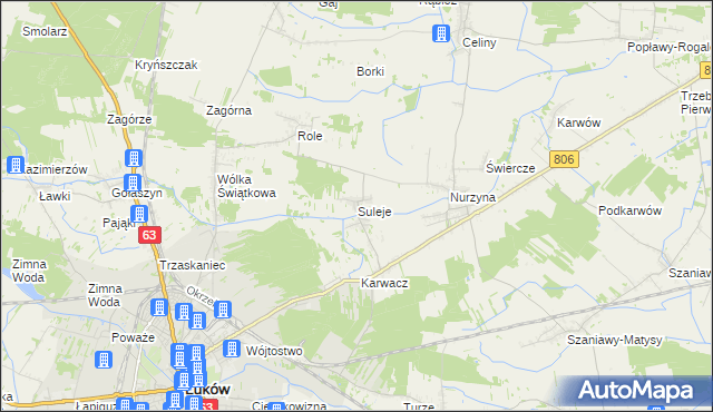 mapa Suleje, Suleje na mapie Targeo