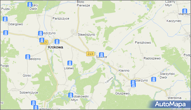 mapa Sulicice, Sulicice na mapie Targeo