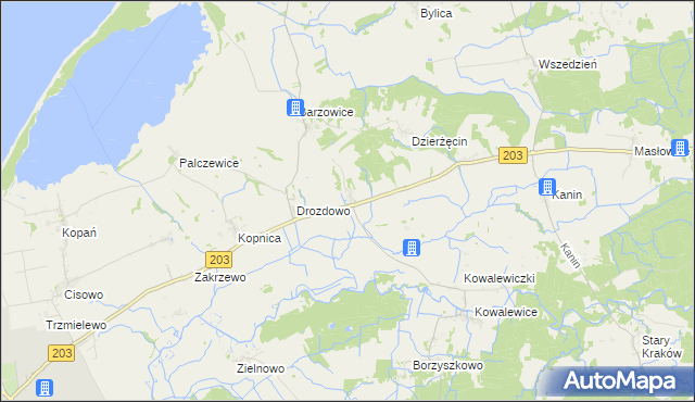 mapa Sulimice, Sulimice na mapie Targeo