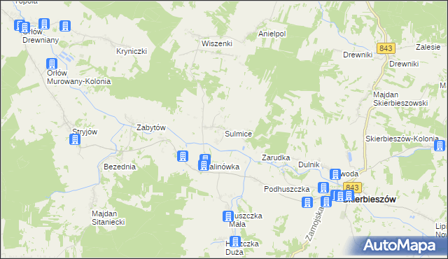 mapa Sulmice, Sulmice na mapie Targeo