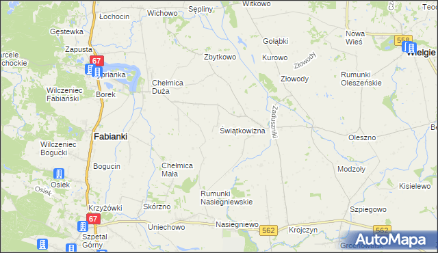 mapa Świątkowizna, Świątkowizna na mapie Targeo