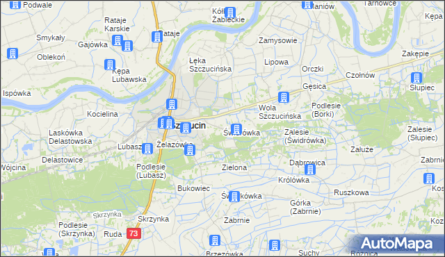 mapa Świdrówka, Świdrówka na mapie Targeo