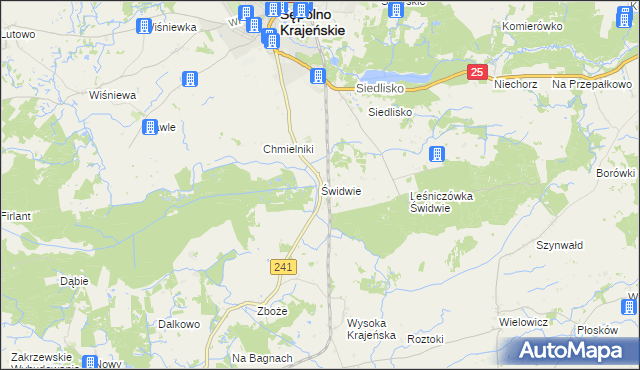 mapa Świdwie, Świdwie na mapie Targeo