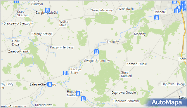 mapa Święck Wielki, Święck Wielki na mapie Targeo
