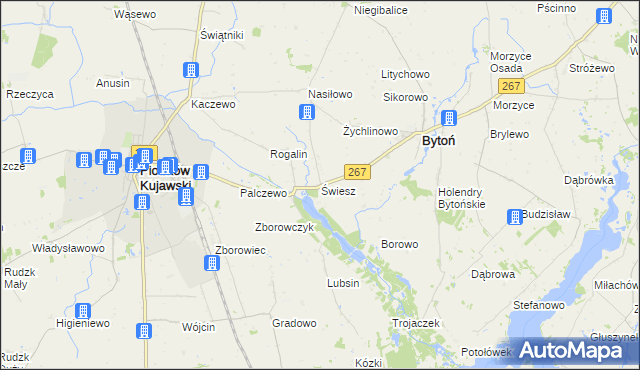 mapa Świesz, Świesz na mapie Targeo