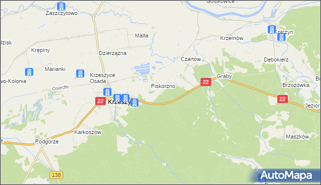 mapa Świętojańsko, Świętojańsko na mapie Targeo