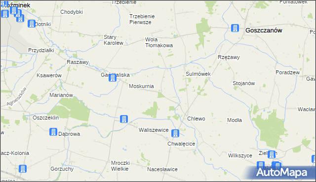 mapa Świnice Kaliskie, Świnice Kaliskie na mapie Targeo