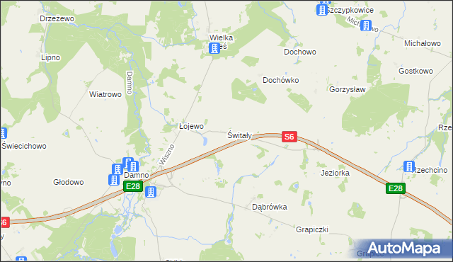 mapa Świtały, Świtały na mapie Targeo