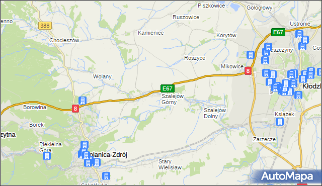 mapa Szalejów Górny, Szalejów Górny na mapie Targeo