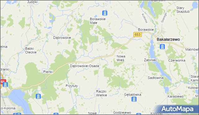 mapa Szczecinki, Szczecinki na mapie Targeo