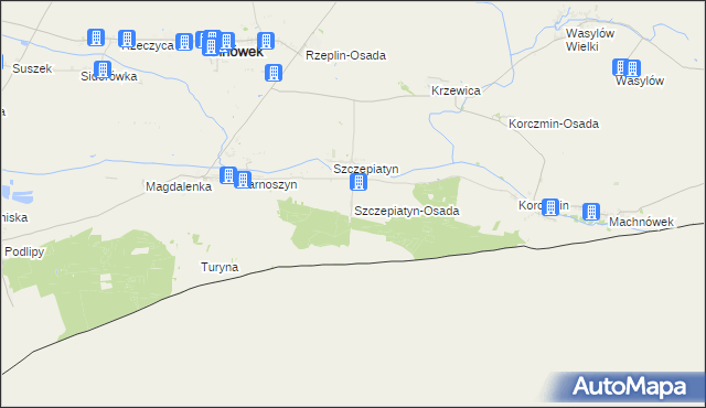 mapa Szczepiatyn-Osada, Szczepiatyn-Osada na mapie Targeo
