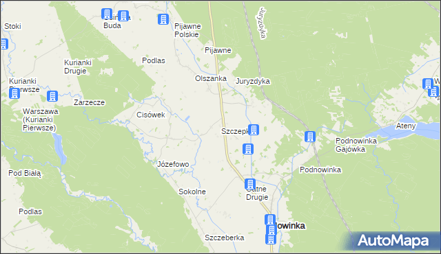 mapa Szczepki, Szczepki na mapie Targeo