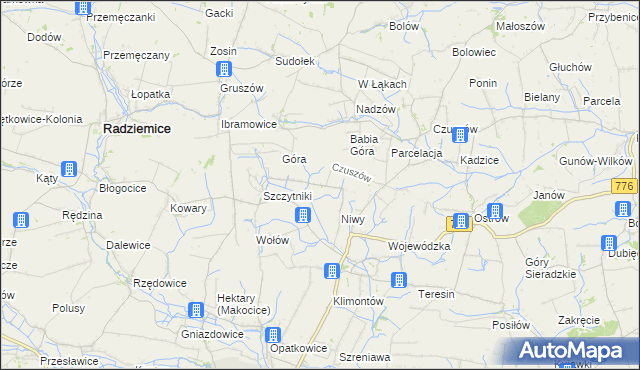 mapa Szczytniki-Kolonia, Szczytniki-Kolonia na mapie Targeo