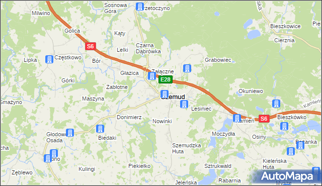 mapa Szemud, Szemud na mapie Targeo