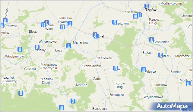 mapa Szetlewek, Szetlewek na mapie Targeo