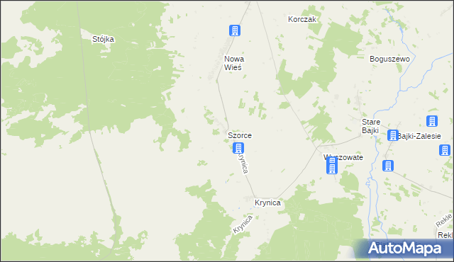 mapa Szorce, Szorce na mapie Targeo