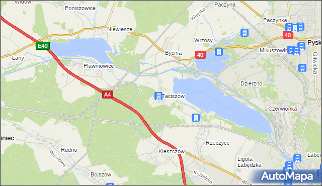 mapa Taciszów, Taciszów na mapie Targeo