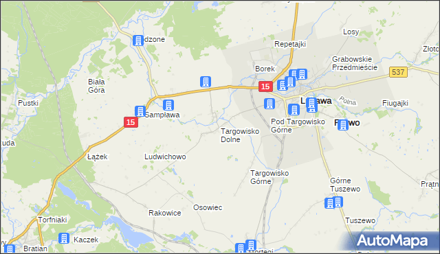 mapa Targowisko Dolne, Targowisko Dolne na mapie Targeo