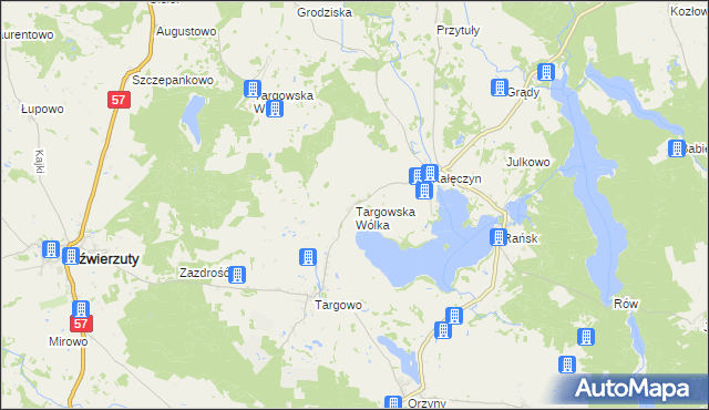 mapa Targowska Wólka, Targowska Wólka na mapie Targeo