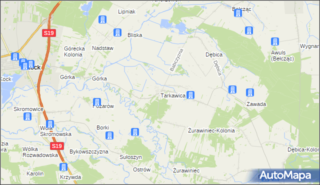 mapa Tarkawica, Tarkawica na mapie Targeo