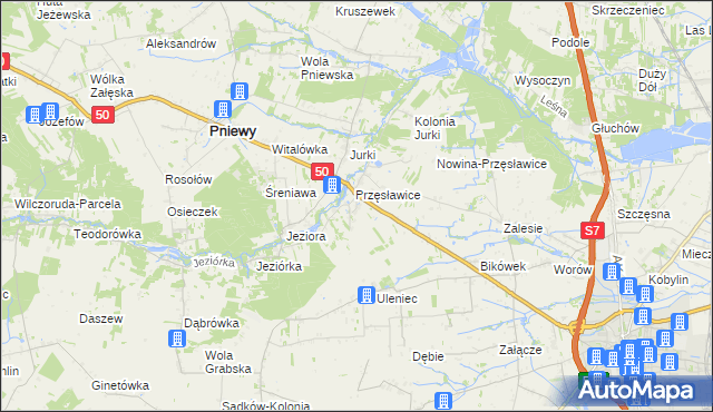 mapa Tomaszówka gmina Pniewy, Tomaszówka gmina Pniewy na mapie Targeo