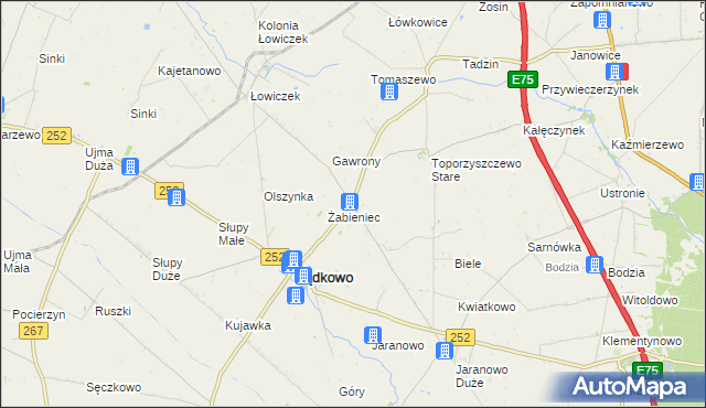 mapa Toporzyszczewo, Toporzyszczewo na mapie Targeo