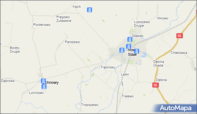 mapa Trępnowy Osada, Trępnowy Osada na mapie Targeo