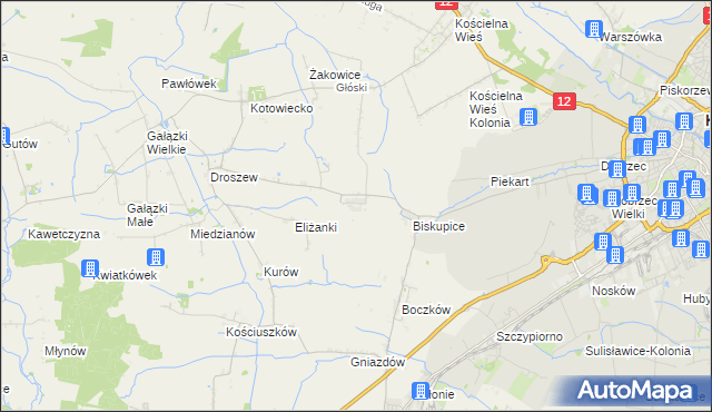 mapa Trkusów, Trkusów na mapie Targeo