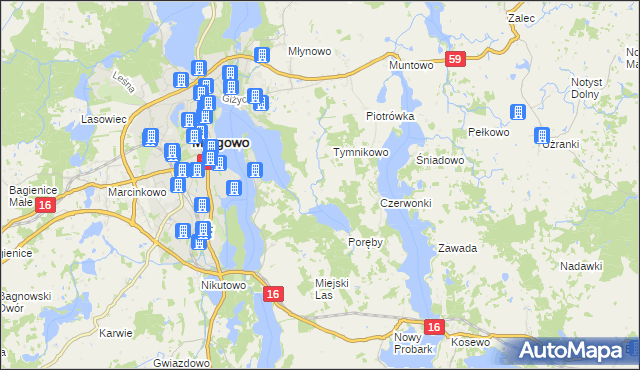 mapa Troszczykowo, Troszczykowo na mapie Targeo