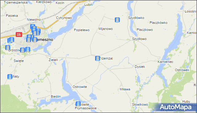 mapa Trzemżal, Trzemżal na mapie Targeo