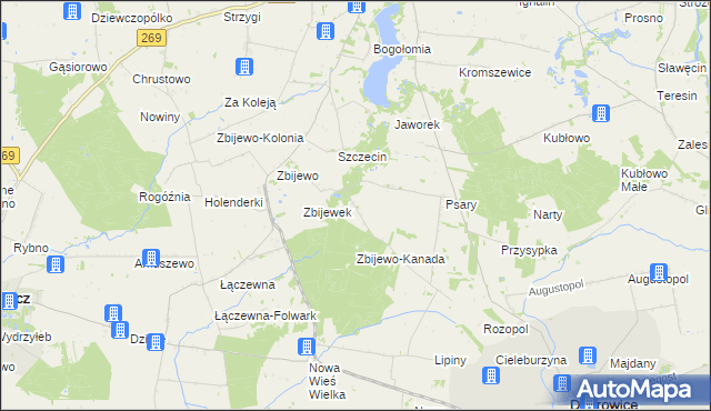 mapa Trzeszczon, Trzeszczon na mapie Targeo