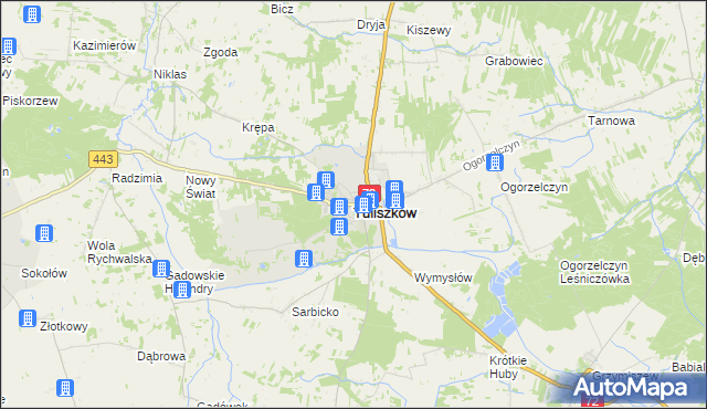 mapa Tuliszków, Tuliszków na mapie Targeo