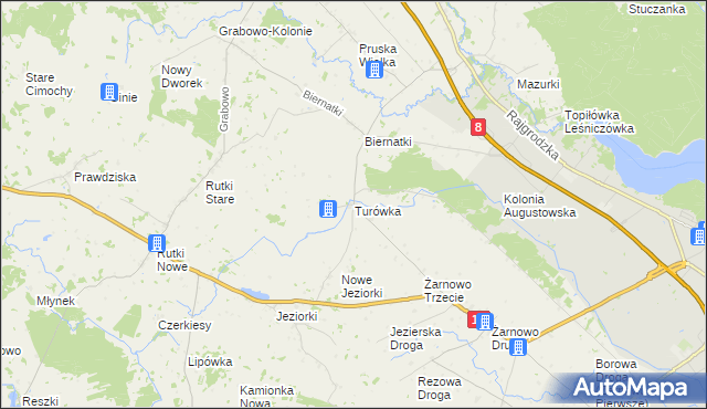 mapa Turówka, Turówka na mapie Targeo