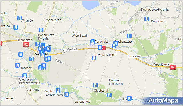 mapa Turowola-Kolonia, Turowola-Kolonia na mapie Targeo