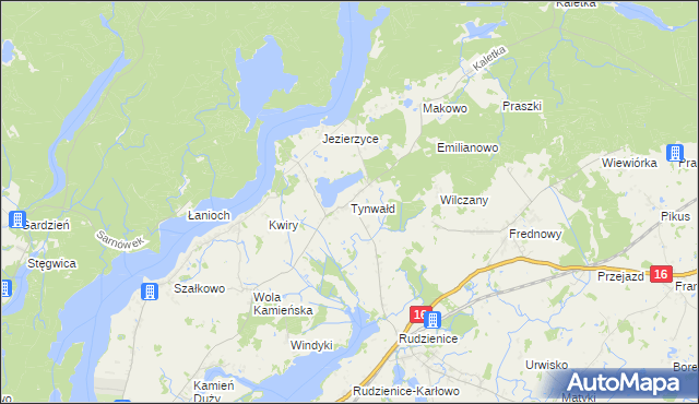 mapa Tynwałd, Tynwałd na mapie Targeo
