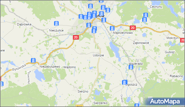 mapa Udorpie, Udorpie na mapie Targeo