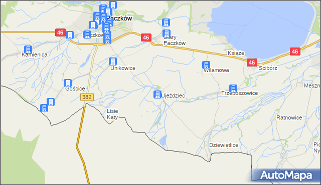 mapa Ujeździec, Ujeździec na mapie Targeo