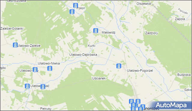 mapa Ulatowo-Słabogóra, Ulatowo-Słabogóra na mapie Targeo