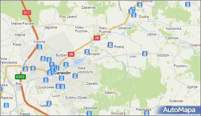 mapa Unin-Kolonia, Unin-Kolonia na mapie Targeo