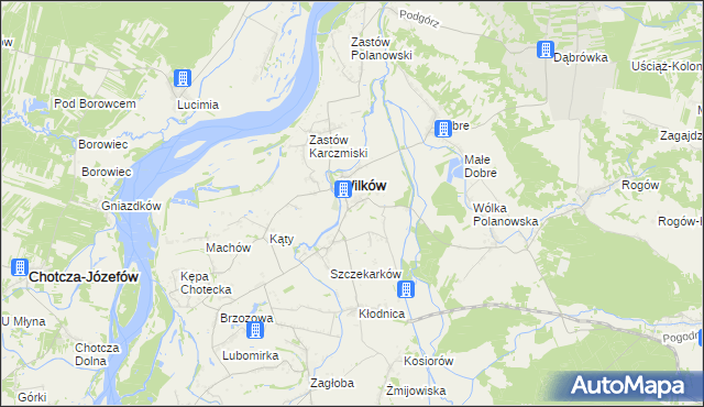 mapa Urządków, Urządków na mapie Targeo