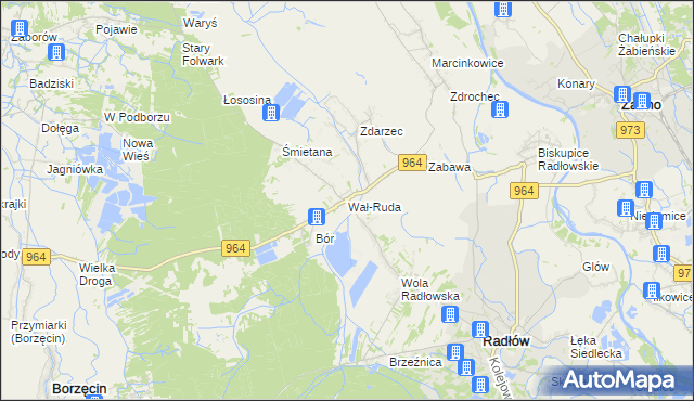 mapa Wał-Ruda, Wał-Ruda na mapie Targeo