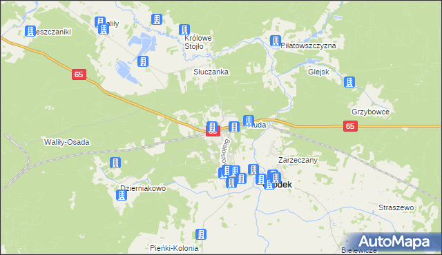 mapa Waliły-Stacja, Waliły-Stacja na mapie Targeo