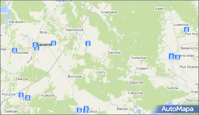mapa Wałkonowy Górne, Wałkonowy Górne na mapie Targeo
