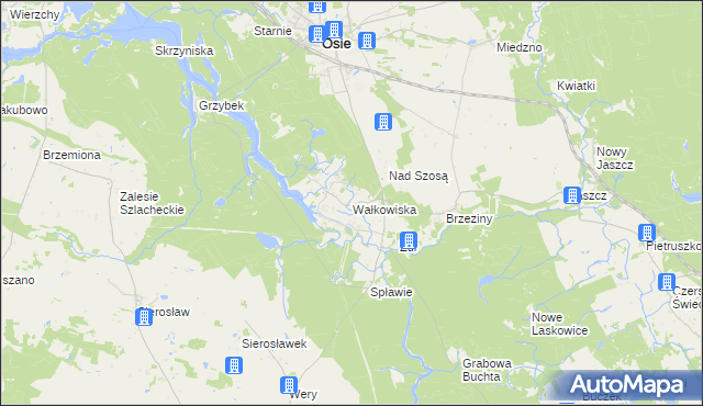 mapa Wałkowiska, Wałkowiska na mapie Targeo