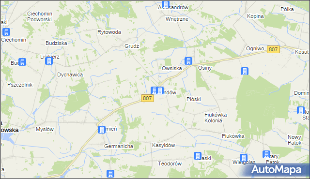 mapa Wandów, Wandów na mapie Targeo