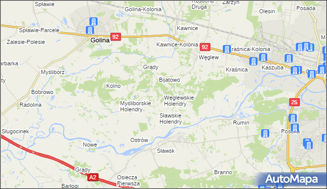 mapa Węglewskie Holendry, Węglewskie Holendry na mapie Targeo