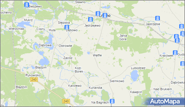 mapa Wętfie, Wętfie na mapie Targeo