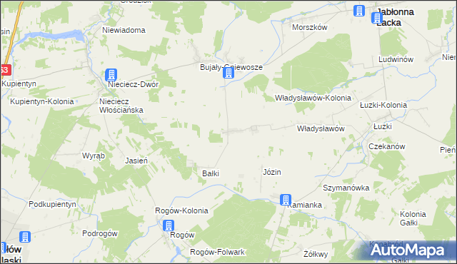 mapa Wierzbice-Strupki, Wierzbice-Strupki na mapie Targeo