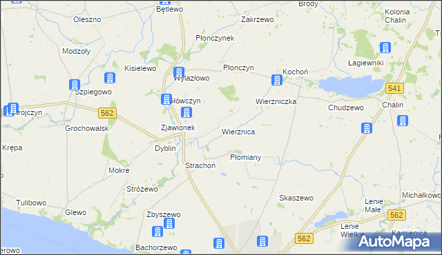 mapa Wierznica, Wierznica na mapie Targeo