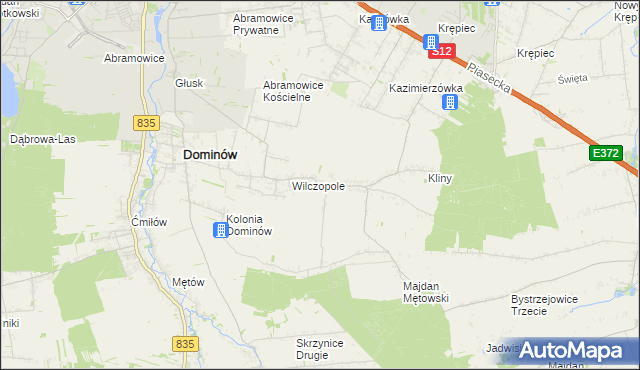 mapa Wilczopole-Kolonia, Wilczopole-Kolonia na mapie Targeo